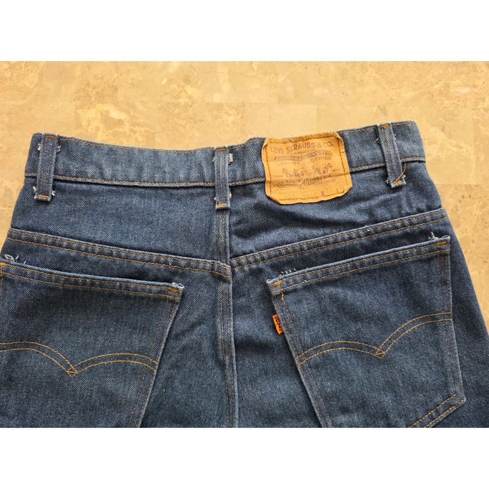Vintage Levis 509 Orange Tab Jeans Mens 31x34 Medium Wash Straight Leg 1984 USA
